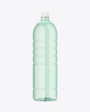 Green Plastic Water Bottle Mockup