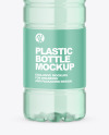 Green Plastic Water Bottle Mockup