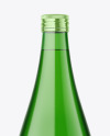 Green Glass Bottle Mockup