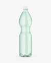 Green Plastic Water Bottle Mockup