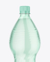 Green Plastic Water Bottle Mockup