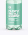 Green Plastic Water Bottle Mockup