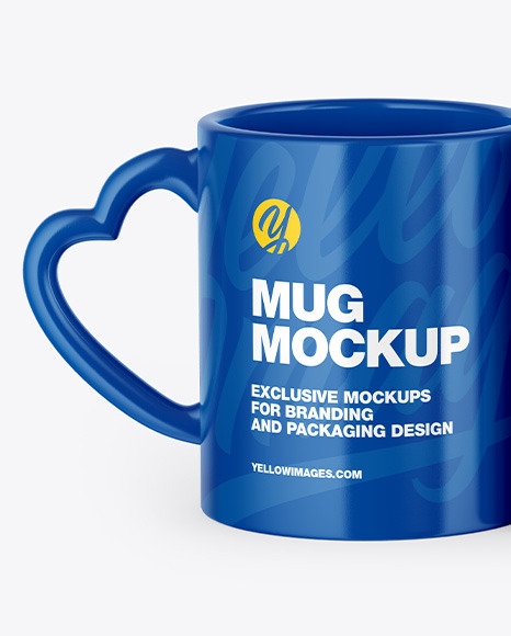 Two Glossy Mugs Mockup