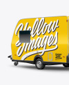 Camper Trailer Mockup - Back Half Side View
