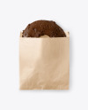 Kraft Paper Bag with Donut Mockup