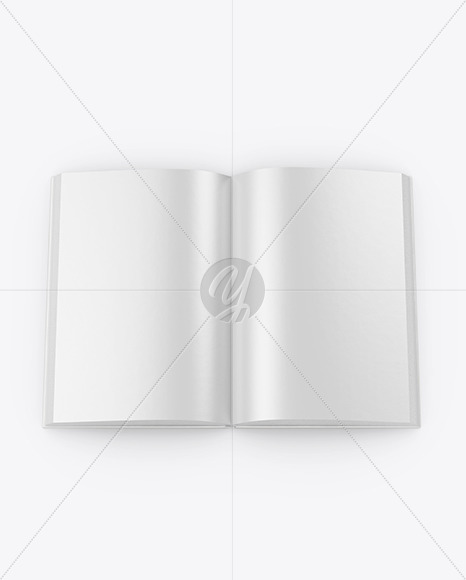 Opened Hardcover Book Mockup