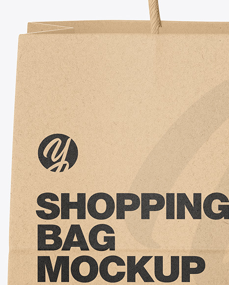 Kraft Paper Shopping Bag Mockup