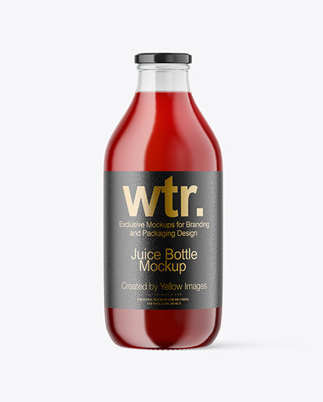 Berry Juice Bottle Mockup