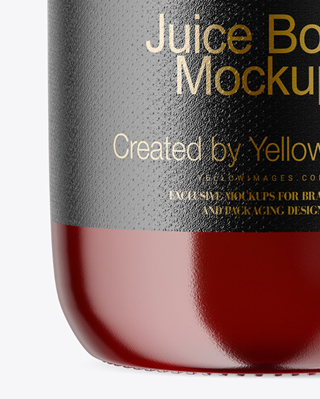 Berry Juice Bottle Mockup