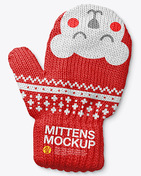 Baby Mittens Mockup