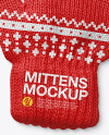 Baby Mittens Mockup