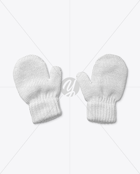 Baby Mittens Mockup