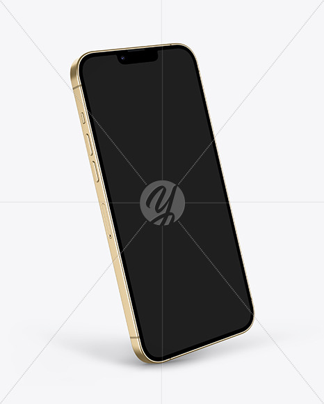 iPhone 13 Pro Max Gold Mockup