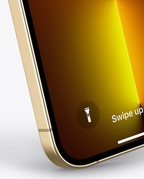 iPhone 13 Pro Max Gold Mockup