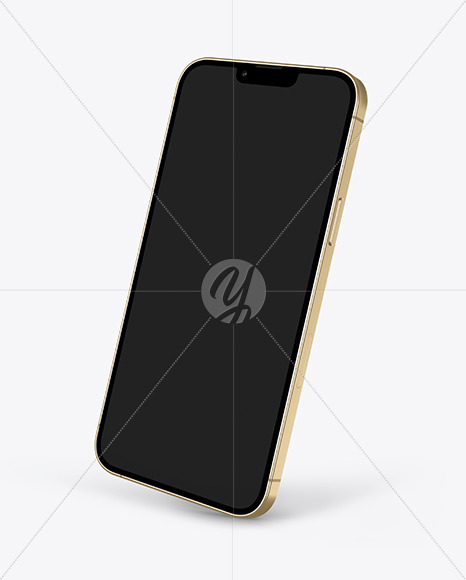 iPhone 13 Pro Max Gold Mockup