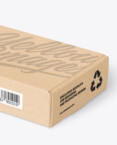 Kraft Box w/ Dates Mockup