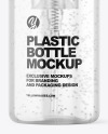 Clear Cosmetic Bottle with Pump Mockup