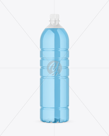 Clear Plastic Drink Bottle Mockup