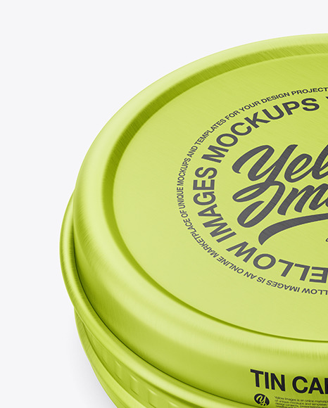 Metallic Tin Can Mockup