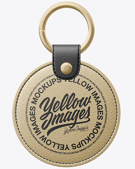 Metallized Keychain Mockup