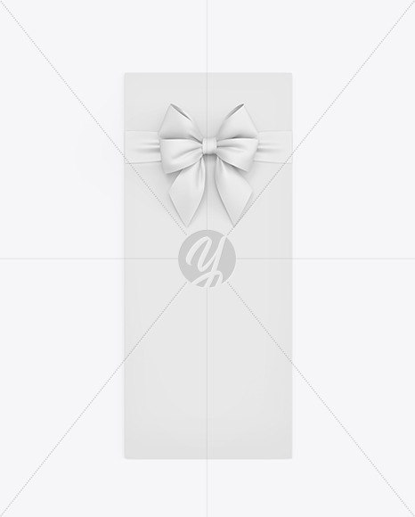 Greeting Card with Bow Mockup