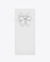 Greeting Card with Bow Mockup