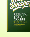 Greeting Card with Bow Mockup