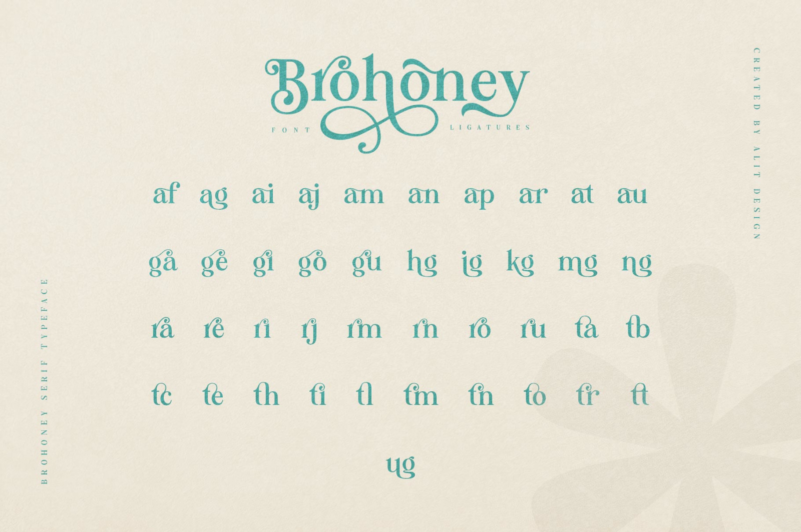 Brohoney Modern Serif Typeface