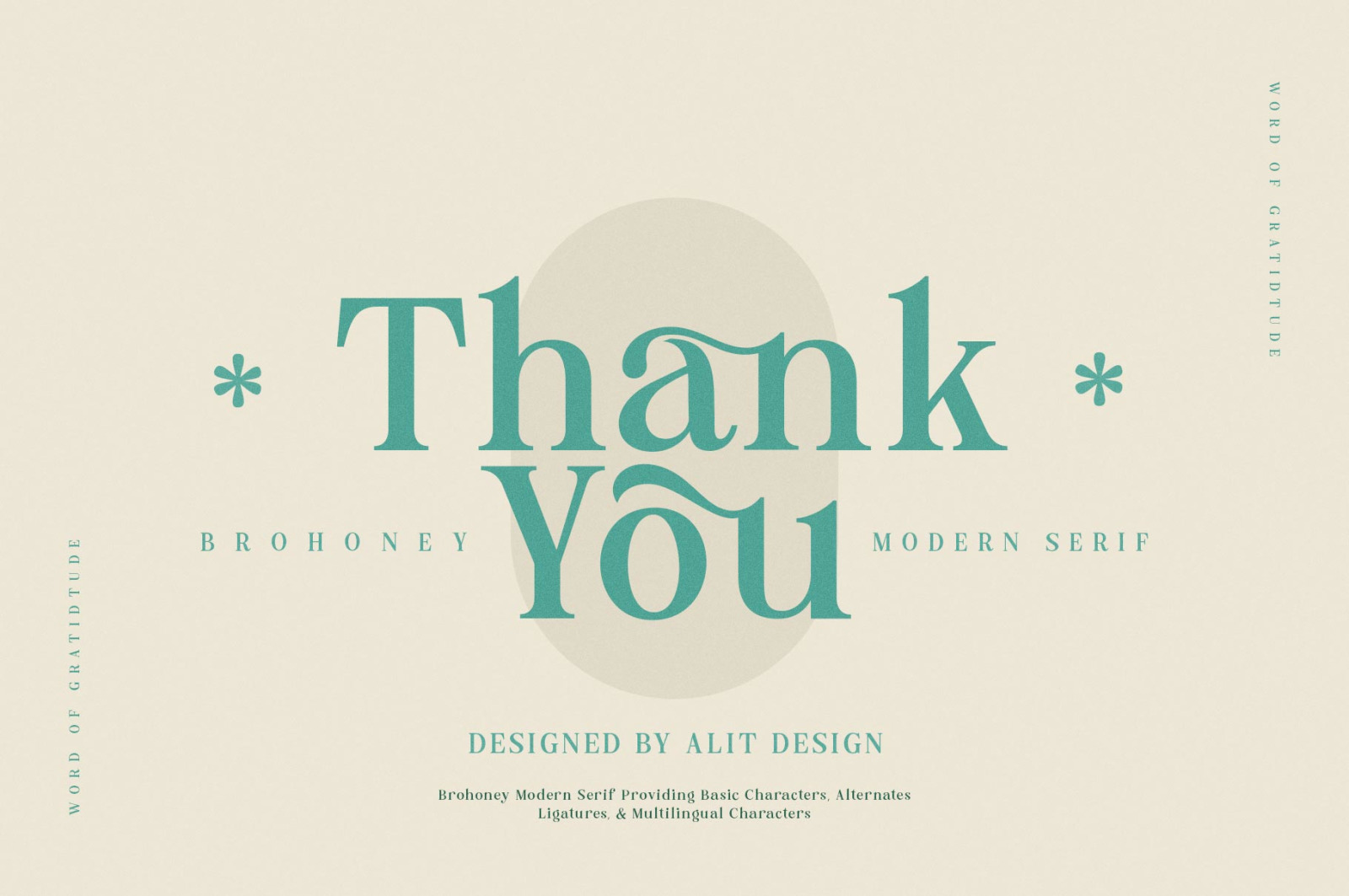 Brohoney Modern Serif Typeface