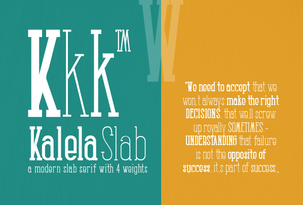 Kalela Slab Condensed Slab Serif Font