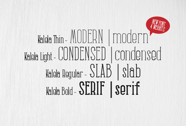 Kalela Slab Condensed Slab Serif Font