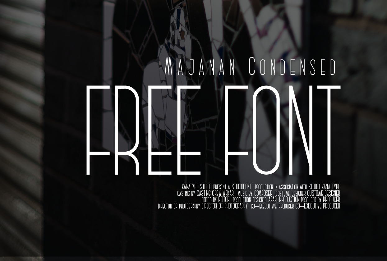 Majanan Sans Serif Condensed Font Free Majanan Sans Serif Condensed Font Free