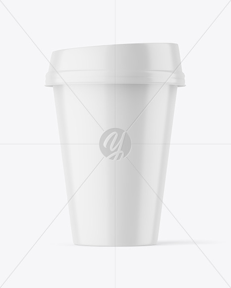 Matte Plastic Coffee Cup Mockup