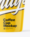 Glossy Plastic Coffee Cup Mockup