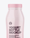 Glossy Yogurt Bottle Mockup