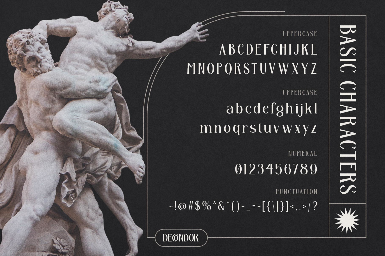 Decondor Typeface Decondor Typeface