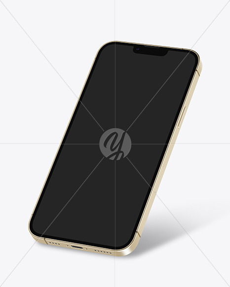 iPhone 13 Pro Max Gold Mockup