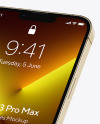 iPhone 13 Pro Max Gold Mockup