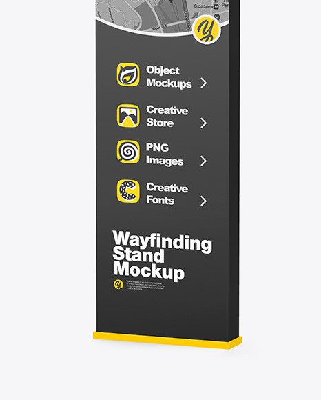 Wayfinding Stand Mockup