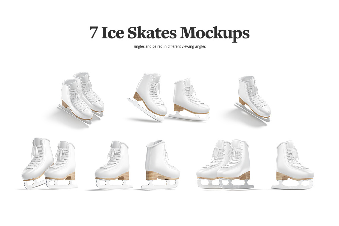 Ice Skates Mockups Set