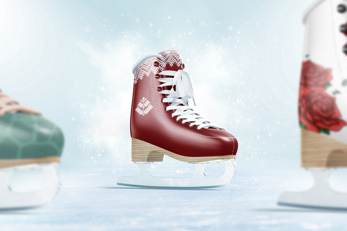 Ice Skates Mockups Set