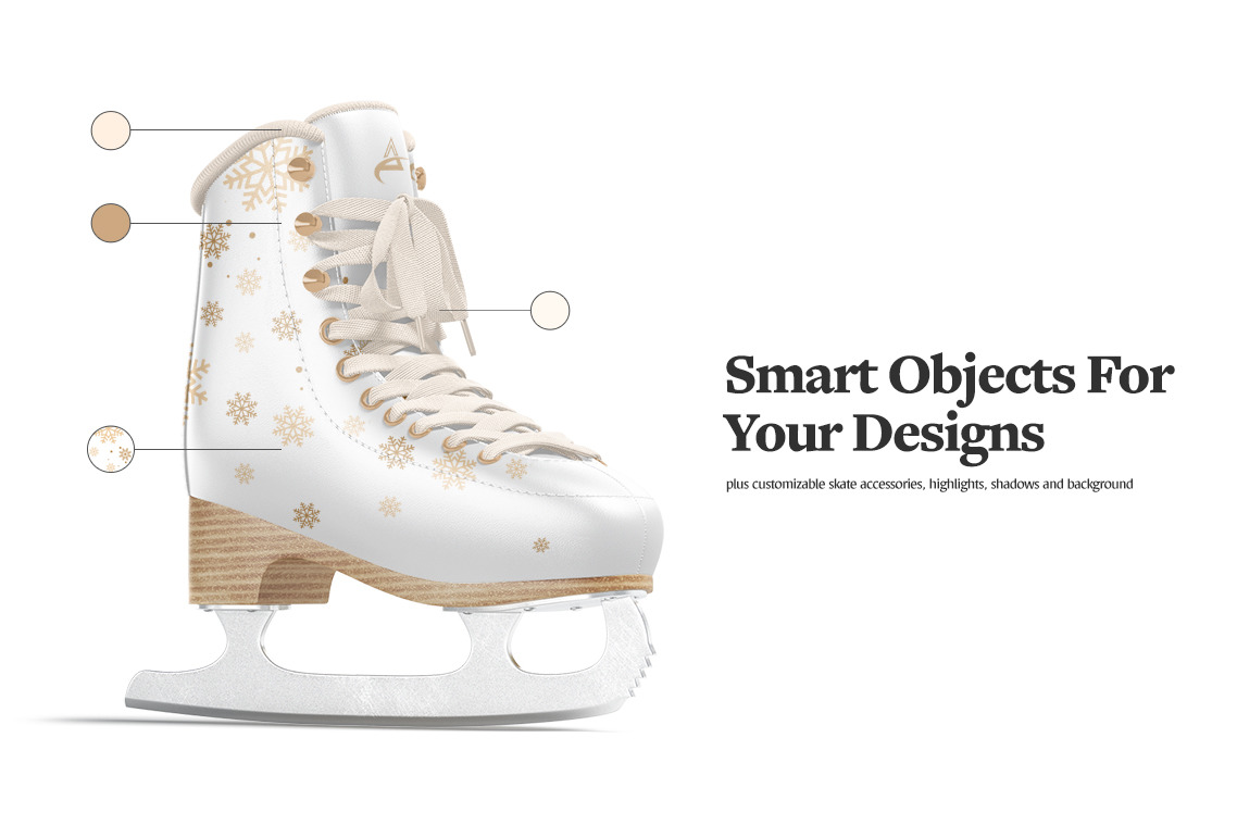 Ice Skates Mockups Set