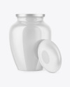 Glossy Cremation Urn Mockup