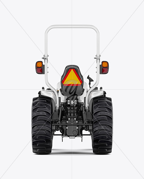 Mini Tractor Mockup - Back View