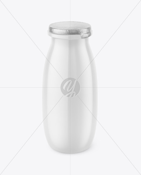 Glossy Yogurt Bottle Mockup