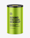 Round Tin Can Mockup