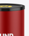 Round Tin Can w/ Matte Finish Mockup