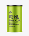 Round Tin Can Mockup