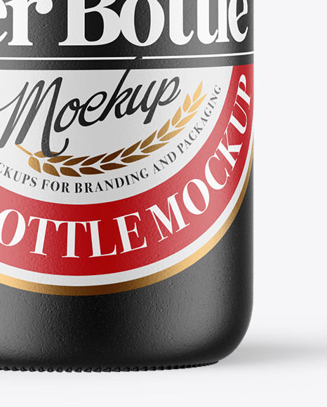 Ceramic Beer Bottle Mockup