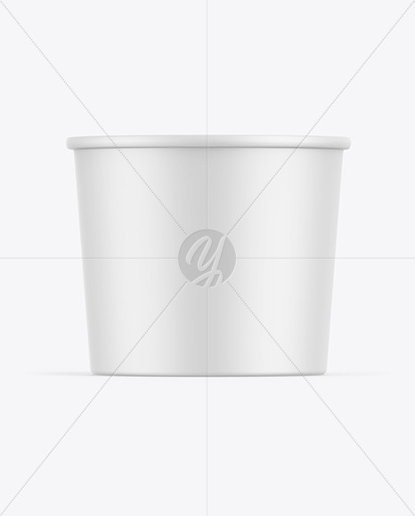 Matte Ice Cream Cup Mockup